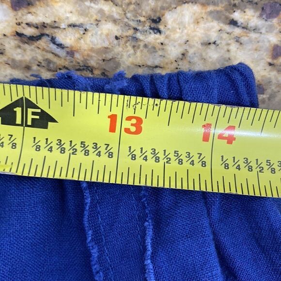 Soft Surroundings royal blue A-line raw hem skirt size S - Picture 4 of 5